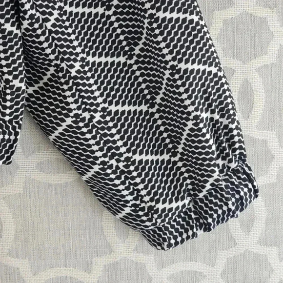 Roz‎ & Ali Full Zip Pattern Long Sleeve Shirt Women's M - Picture 5 of 9